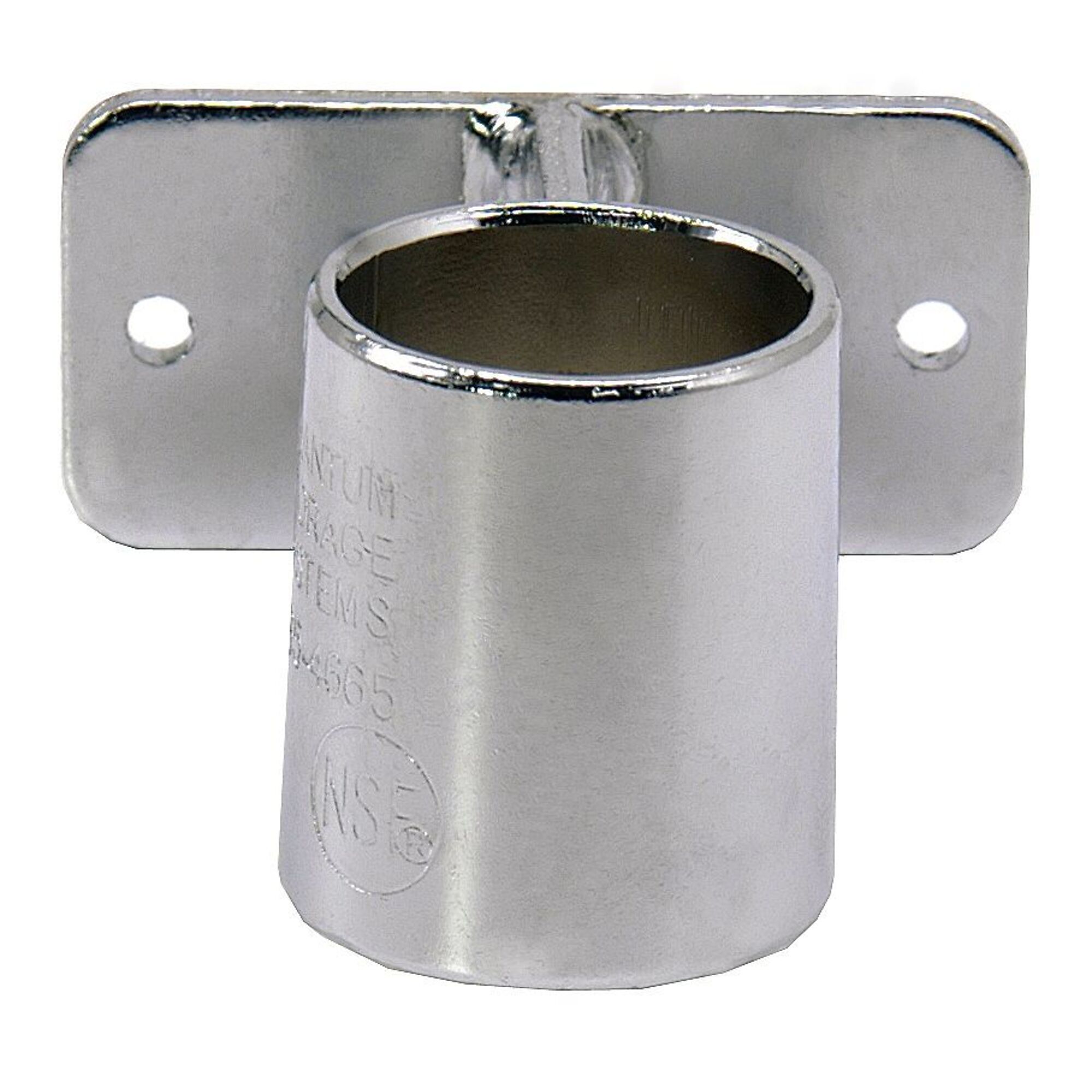 Quantum 1 Post Wall Mount Bracket, Chrome, 2x3in, Model# WR-WMB